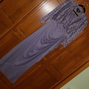 Lavender 2pc long formal gown